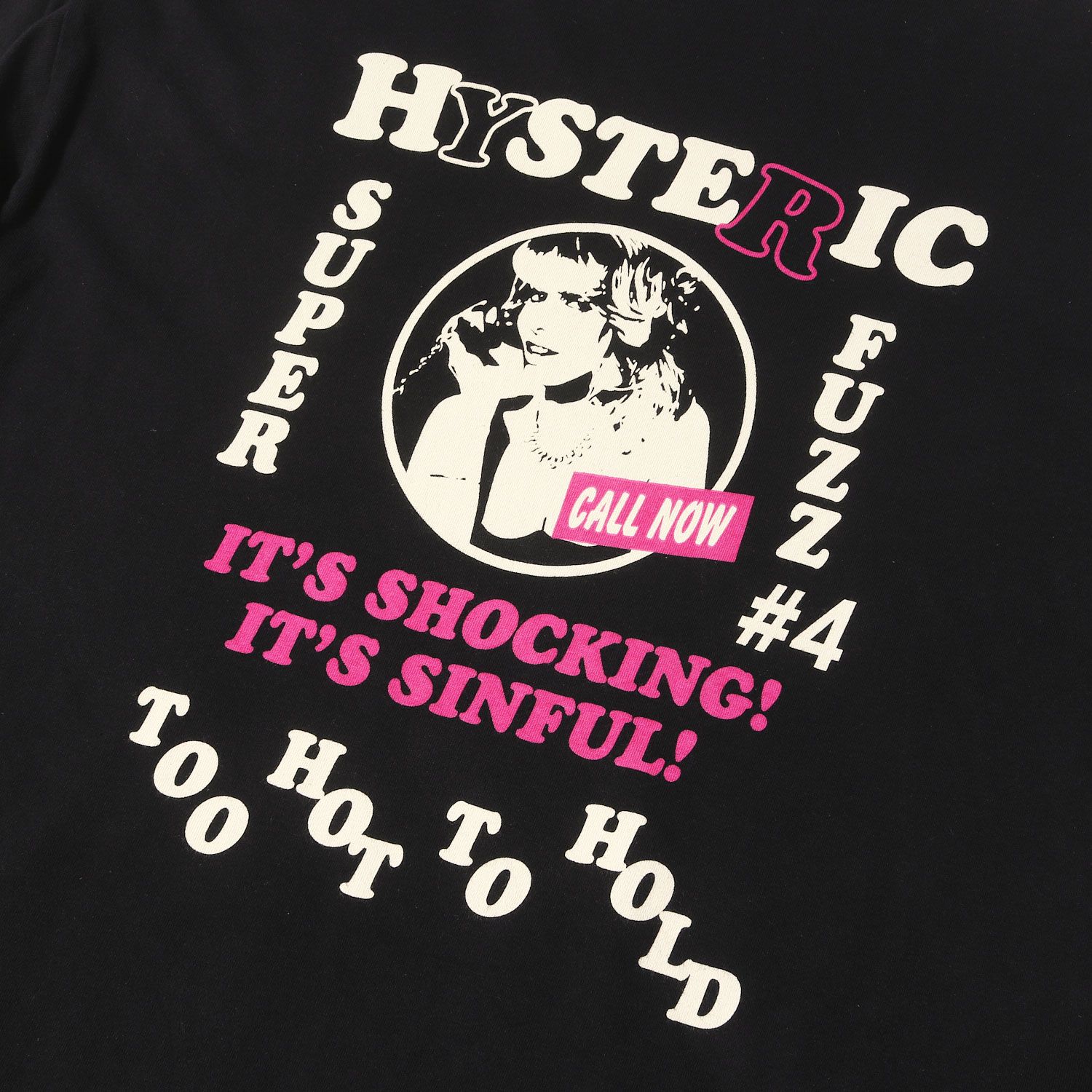 HYSTERIC GLAMOUR ヒステリックグラマー Tシャツ ブラック 黒 サイズ