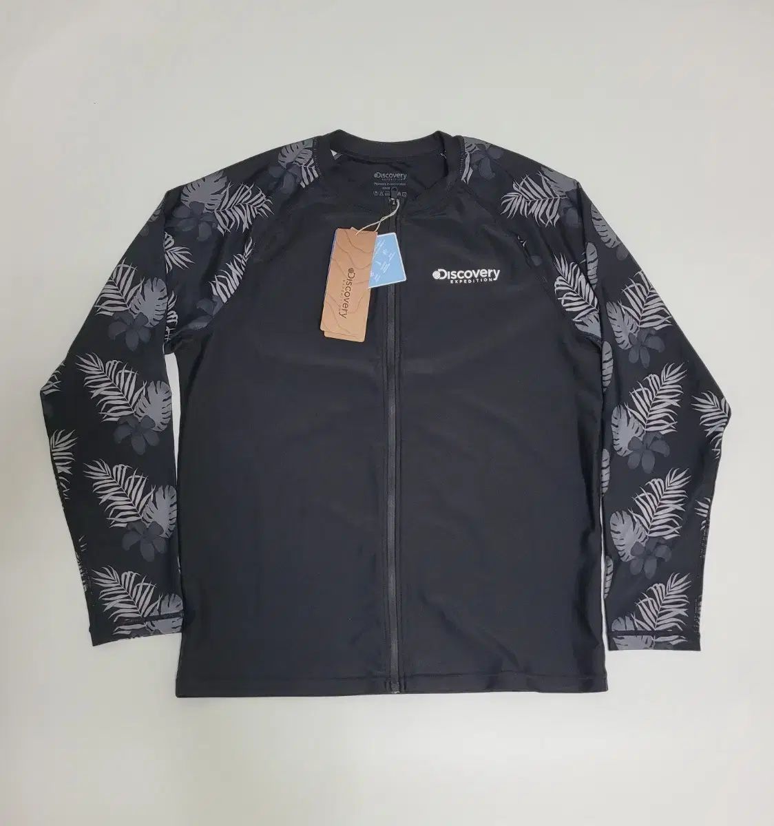 新品) DISCOVERY メンズ ルーズフィット フルジップアップ ラッシュガード 95
