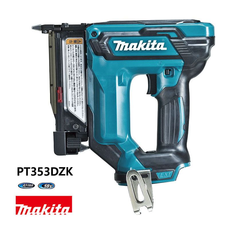 マキタ エア釘打機・エアタッカー 18V 充電式ピンタッカ　PT353DZK　本体のみ ※バッテリ・充電器別売