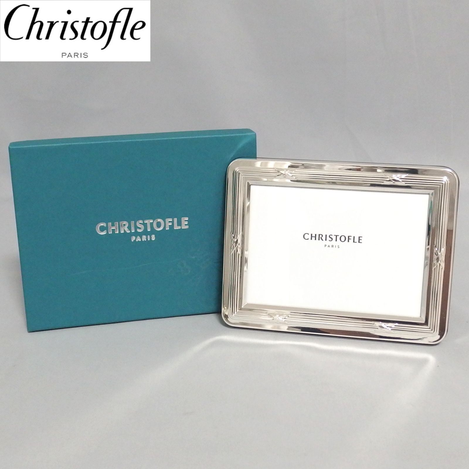 美品★CHRISTOFLE PARIS リュバン フォトフレーム シルバー クリストフル★