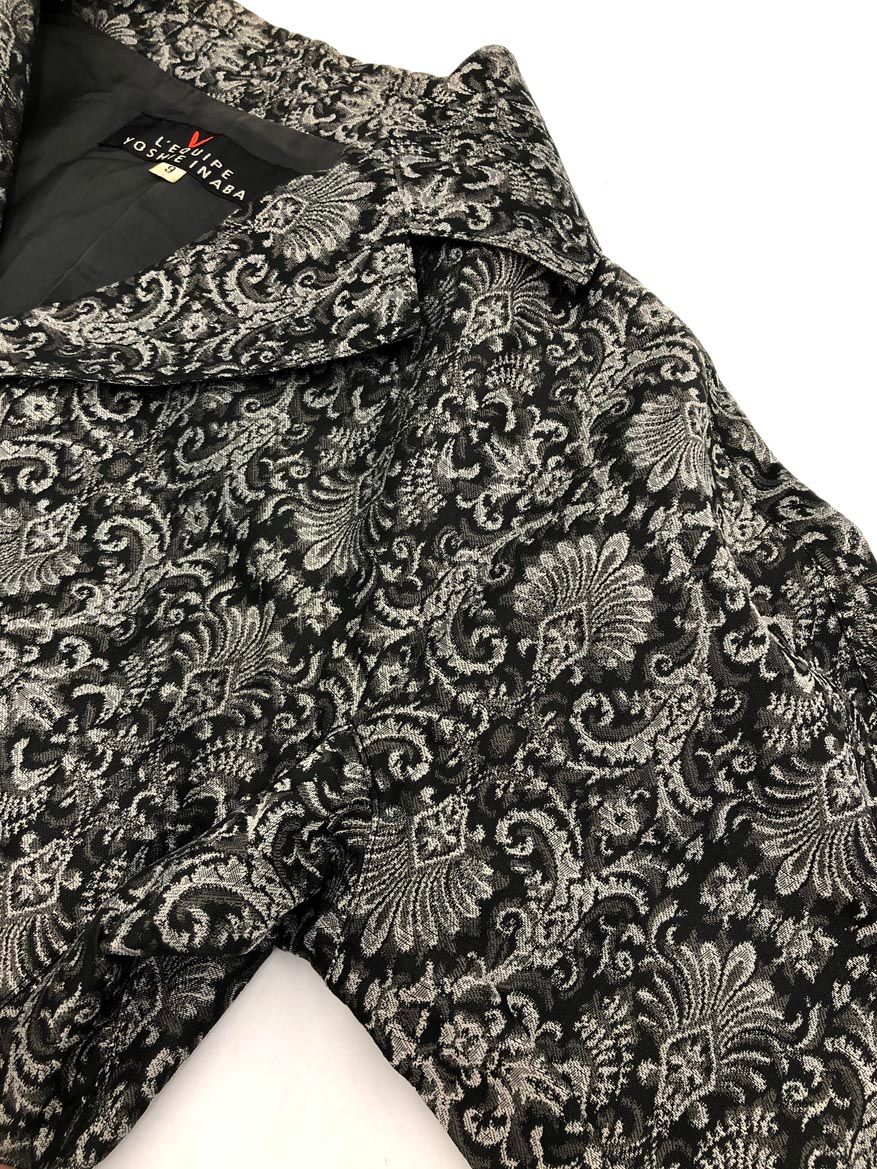 L'EQUIPE YOSHIE INABA レキップヨシエイナバ ダマスク柄 ジャケット