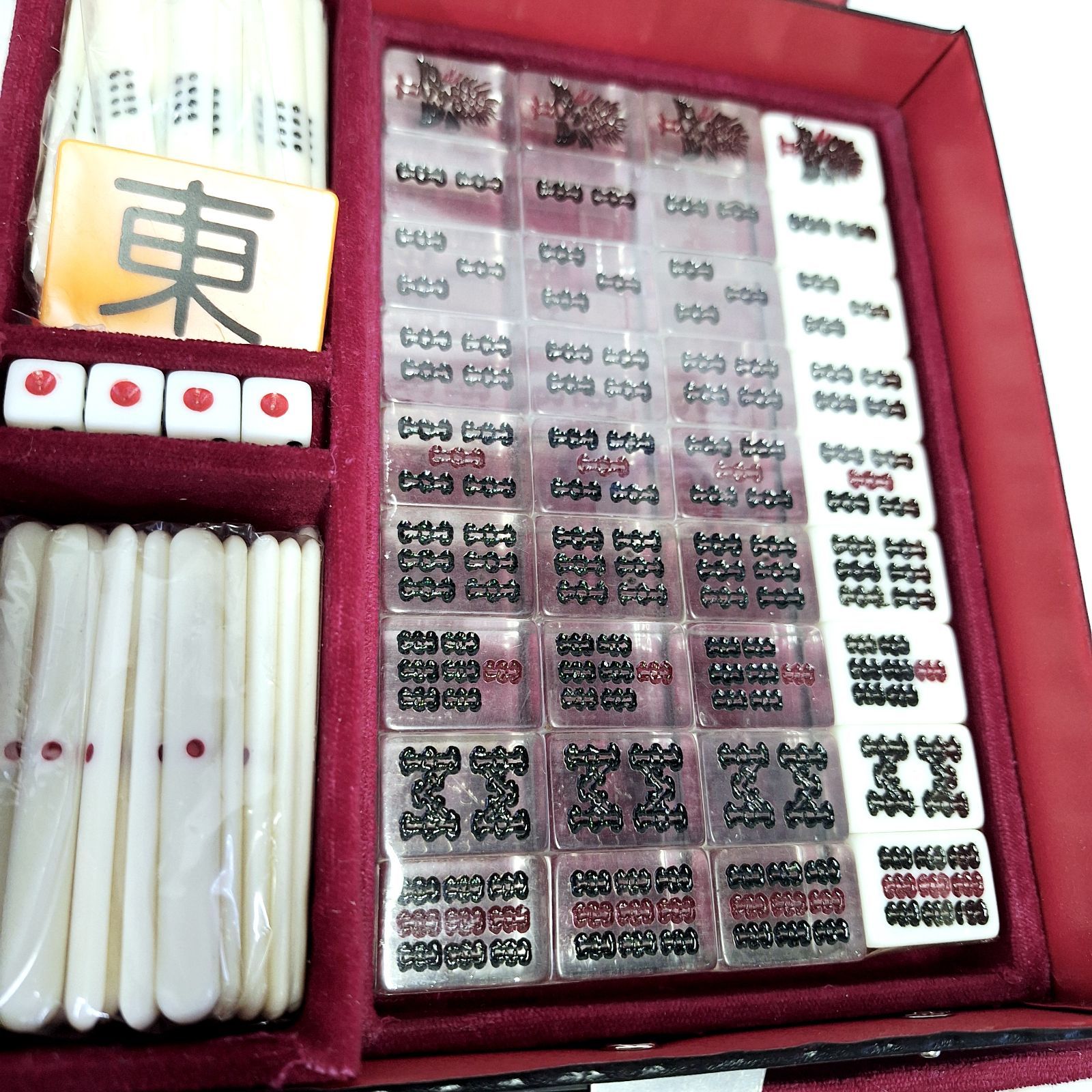 未使用☆アカギ 鷲巣麻雀牌 透明牌麻雀セット 闘牌伝説アカギ 闇に