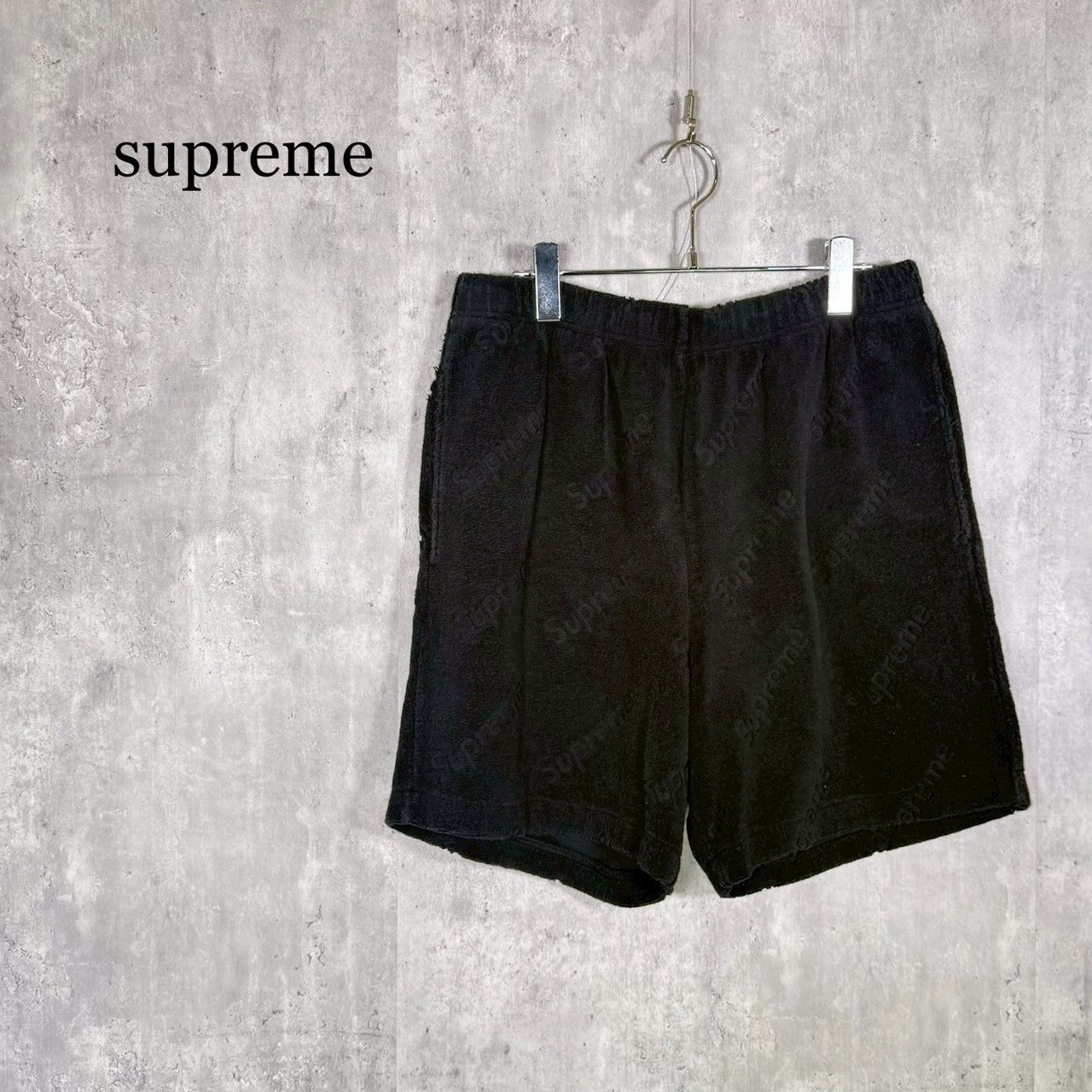 supreme』シュプリーム（S）Terry Jacquard Logo Short テリー ジャ