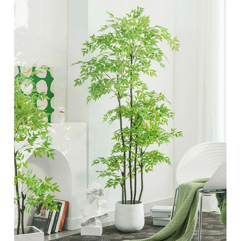 人工観葉植物 植物 竹 の 葉 人工観葉植物 南天竹 フェイクグリーン