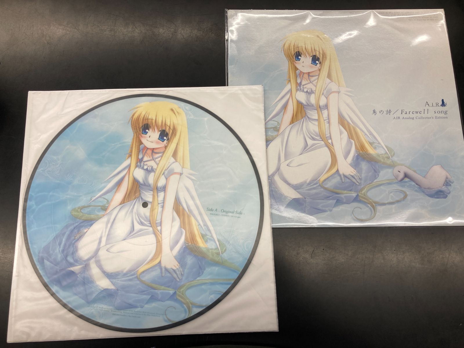 【500枚限定 オリジナル盤！】AIR アナログコレクターズエディション “鳥の詩 / Farewell song” Lia レコード Key ピクチャーディスク！ ※ジャケットダメージ有