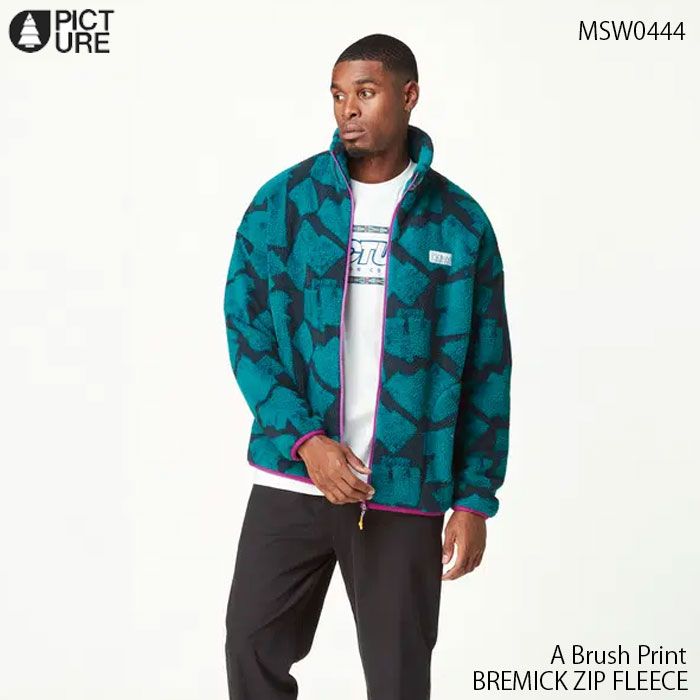 ウェア 24-25 PICTURE ピクチャー BREMICK ZIP FLEECE FLEECE ブレミック ジップフリース メンズ スノボ スキー スノーボード