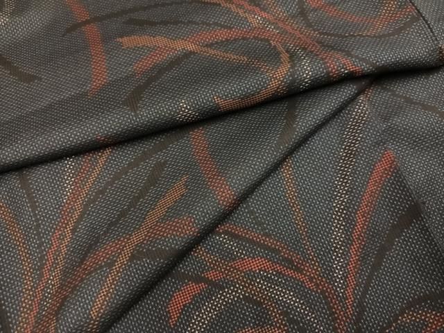 平和屋着物●本場大島紬 一元絣 舞花文 ますいわ屋扱い 正絹 逸品 未使用 AABI6350ph