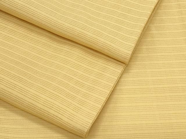 平和屋着物＊夏物　色無地　変わり絽　玉蜀黍色　正絹　逸品　CABJ0835th