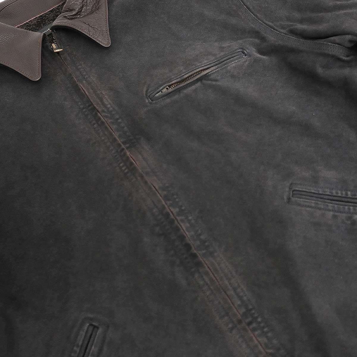 Vuja DE ヴジャデ KIRK WORK JACKET レザーカラーワークジャケット