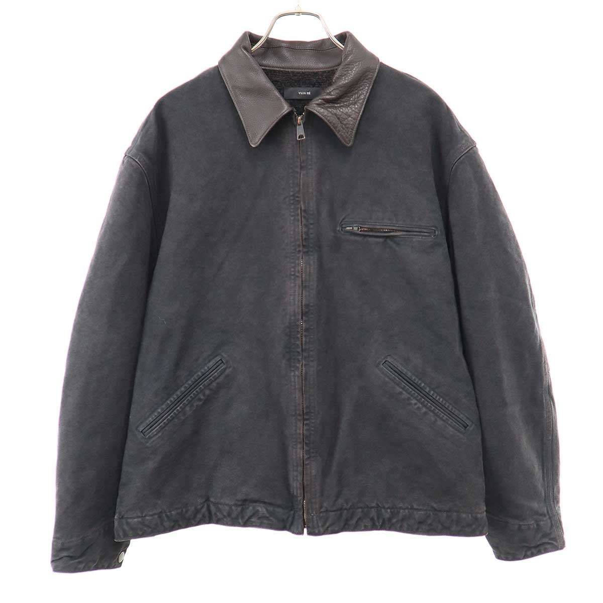 Vuja DE ヴジャデ KIRK WORK JACKET レザーカラーワークジャケット