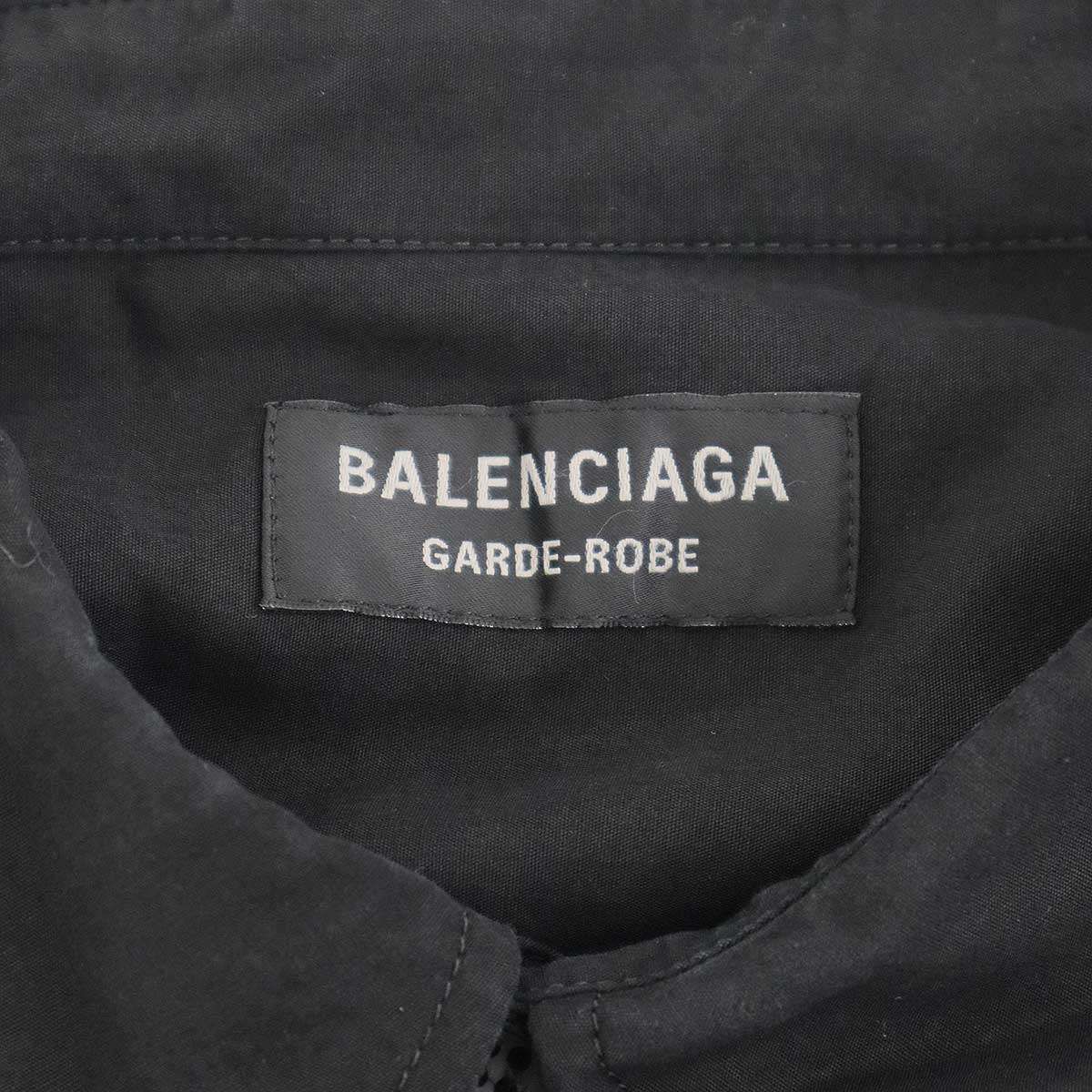 BALENCIAGA バレンシアガ オーバーサイズシャツ 809007 TR037 ブラック