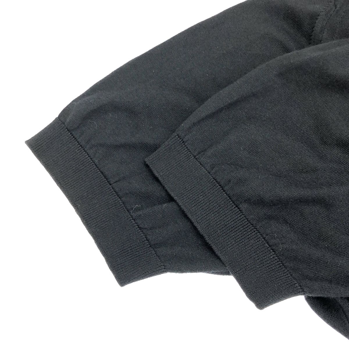 JOHN SMEDLEY ジョンスメドレー コットンニットポロシャツ ブラック L