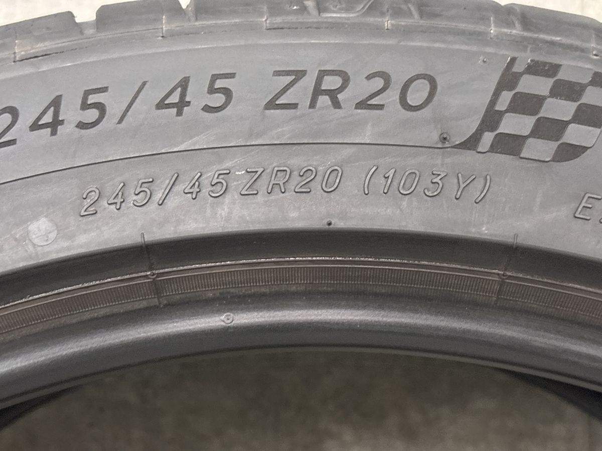 バリ溝】ミシュラン パイロットスポーツ4s 245/45R20 4本 クラウン 