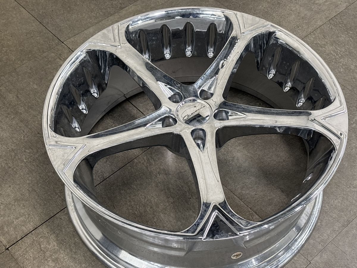美品】ジオバンナ ダラー5 22in 8.5J +35 PCD114.3 1本販売 