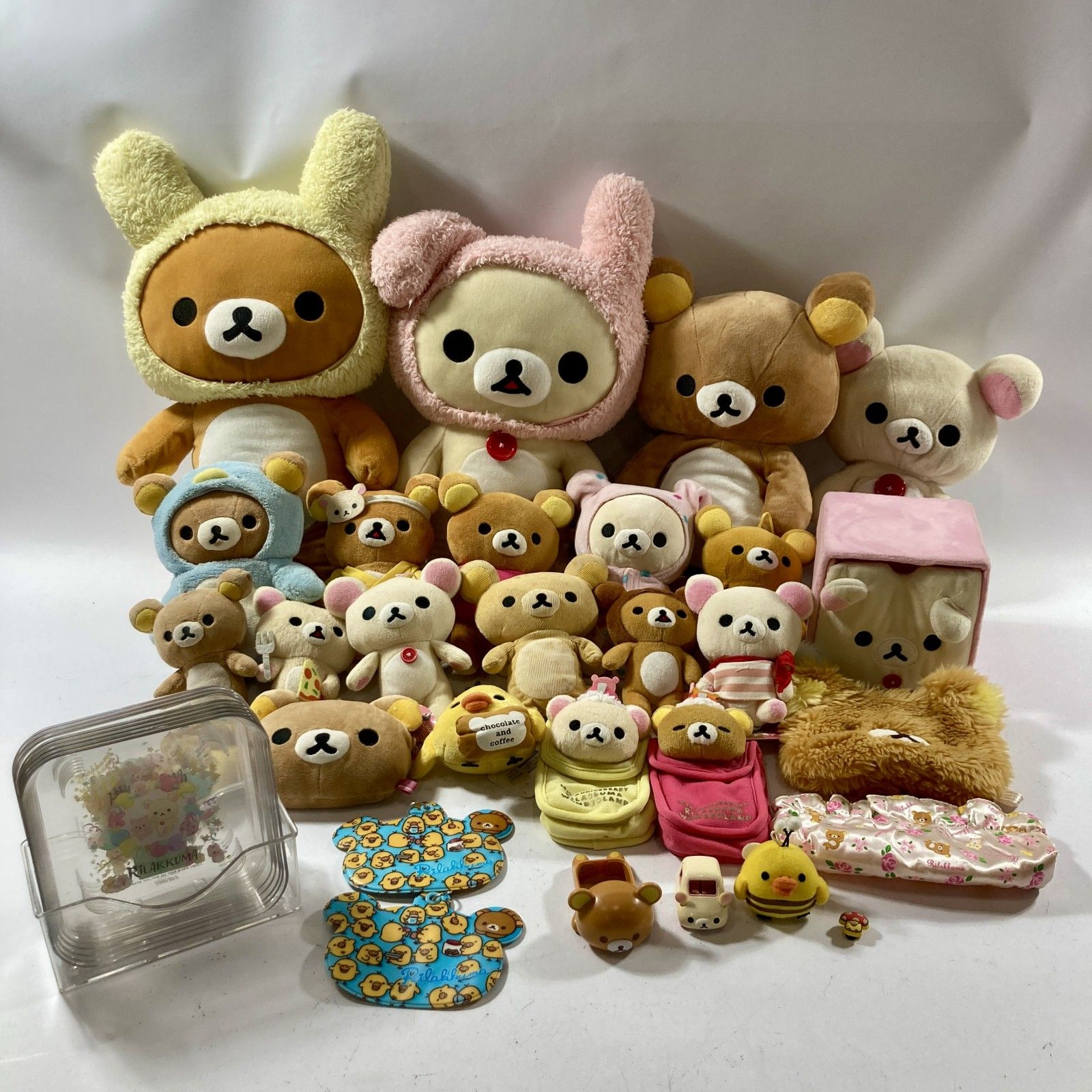 ★ リラックマ グッズ 大量 まとめ商品 ぬいぐるみ マスコット お皿 ボックス ポーチ など コリラックマ キイロイトリ 現状品 3.4kg