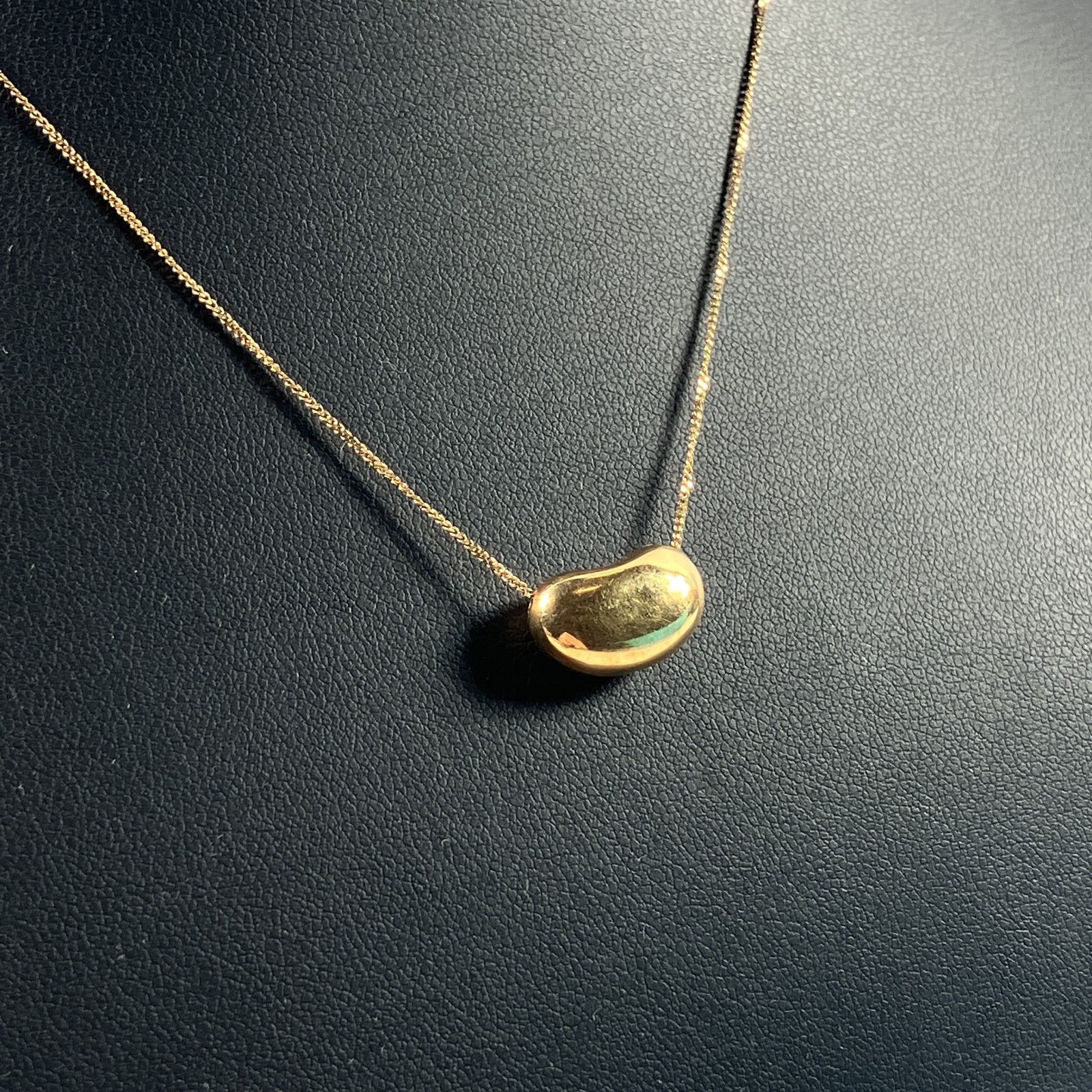 750 K18 刻印　 ネックレス 重量 約2,6g 全長約 41cm ☆ K18刻印 750刻印 18金 イエローゴールド ネックレス ビーンズ型