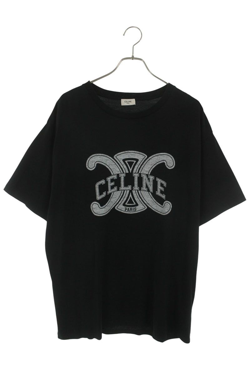 セリーヌ RX0BO671Q トリオンフロゴプリントTシャツ メンズ XL CELINE