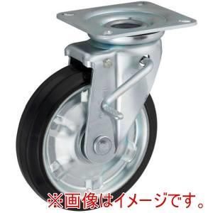 【新品・2営業日で発送】岐阜産研工業 UKAI 中荷重用キャスター ストッパー付旋回(自在)金具 JBタイプ 耐熱ゴム 車輪径200mm (CRJB200 1841)