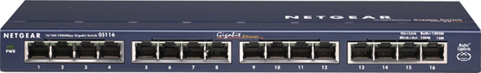 NETGEAR アンマネージ スイッチングハブ 16ポート 卓上型コンパクト ギガビット 静音ファンレス 省電力設計 法人向け GS116 GS116-200JPS