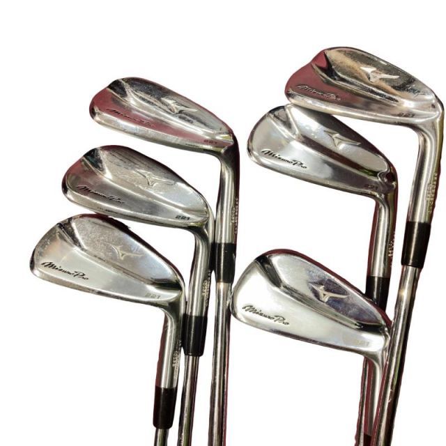 【中古】 ミズノ Mizuno Pro 221 6S アイアンセット IR 純正特注シャフト (フレックスS) メンズ 男性用 右利き 右用 Cランク ゴルフクラブ