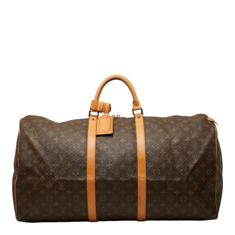 ルイ ヴィトン モノグラム キーポル60 ボストンバッグ トラベルバッグ M41422 ブラウン PVC レザー レディース LOUIS VUITTON【1-0269564】