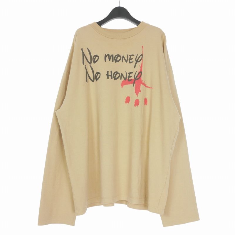 カタリスト CVTVLIST Honey Gang ハニーギャング グラフィック ロングスリーブTシャツ カットソー 長袖 3 ベージュ