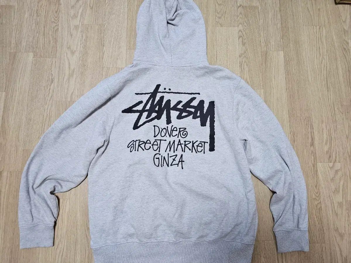 STUSSY Dover Street Market Ginza フードTシャツ グレー M