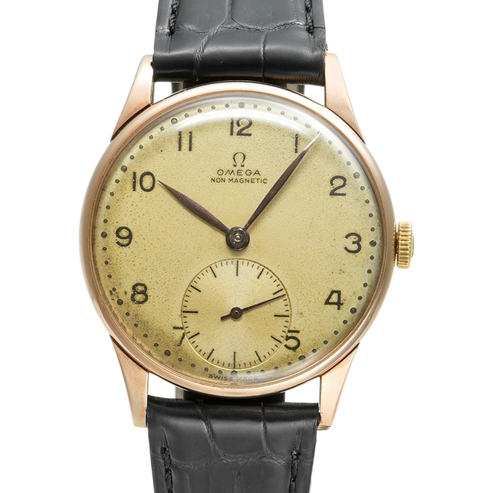 OMEGA ラウンド スモセコ 1940年頃製造 Ref.不明 アンティーク品 メンズ 腕時計