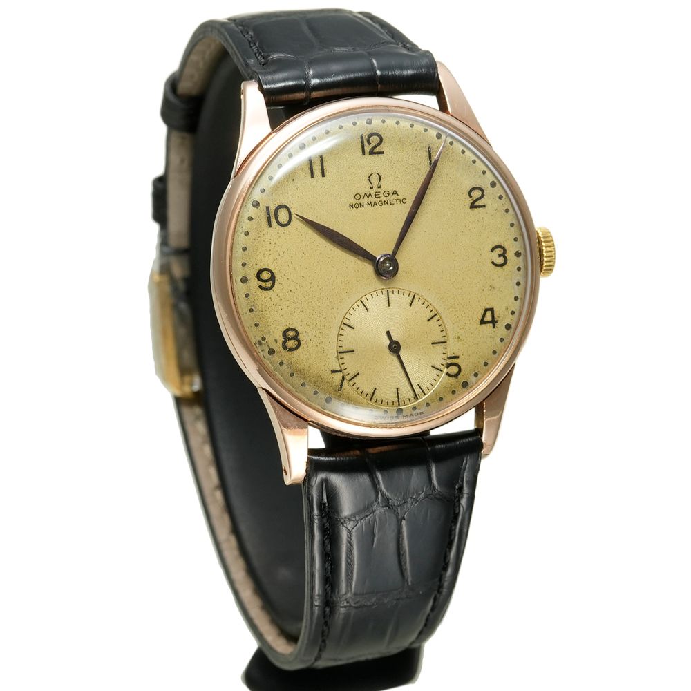 OMEGA ラウンド スモセコ 1940年頃製造 Ref.不明 アンティーク品 メンズ 腕時計