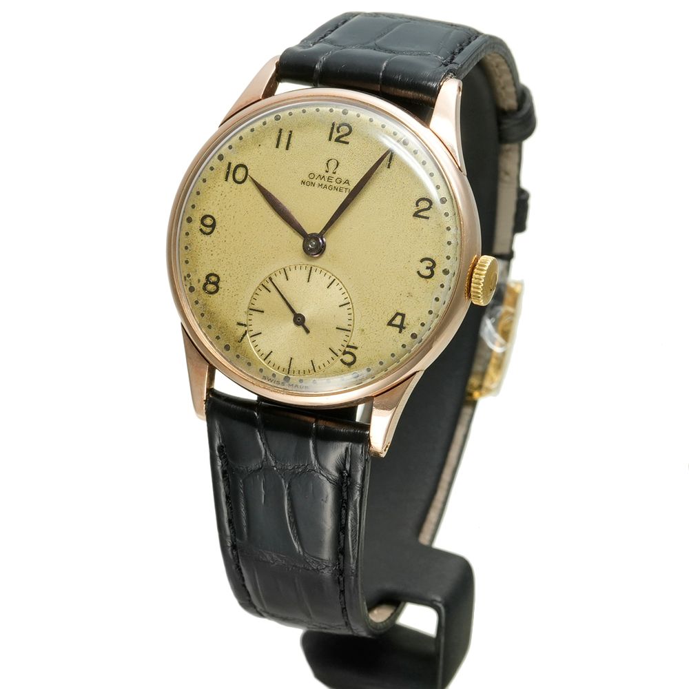 OMEGA ラウンド スモセコ 1940年頃製造 Ref.不明 アンティーク品 メンズ 腕時計