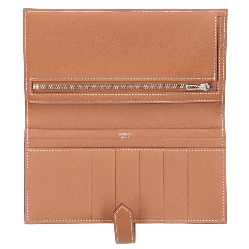 エルメス ベアンスフレ K刻印 SV金具ヴォーエプソンレザー財布 メンズ