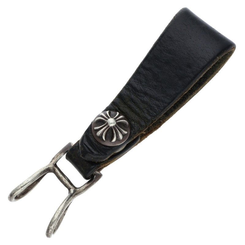 クロムハーツ クロスボール　ボタン　レザーベルトループ クロムハーツ BELT LOOP クロスボールボタンレザーベルトループ メンズ