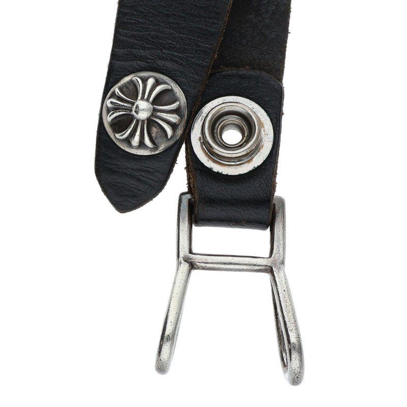 クロムハーツ BELT LOOP クロスボールボールボタンシルバーベルト