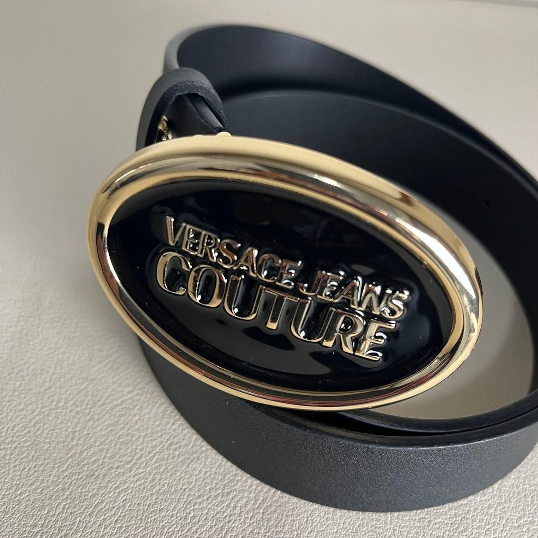 未使用級　Versace Jeans Couture　イタリア製　ベルト　レザー
