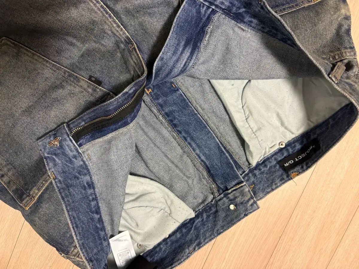 Coated Backward Denim PROJECT GR G⁄R Project Pants - | Blue 1 