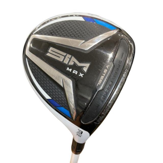 【中古】 テーラーメイド SIM MAX 3W フェアウェイウッド FW リシャフト (フレックスその他) メンズ 男性用 右利き 右用 Cランク ゴルフクラブ