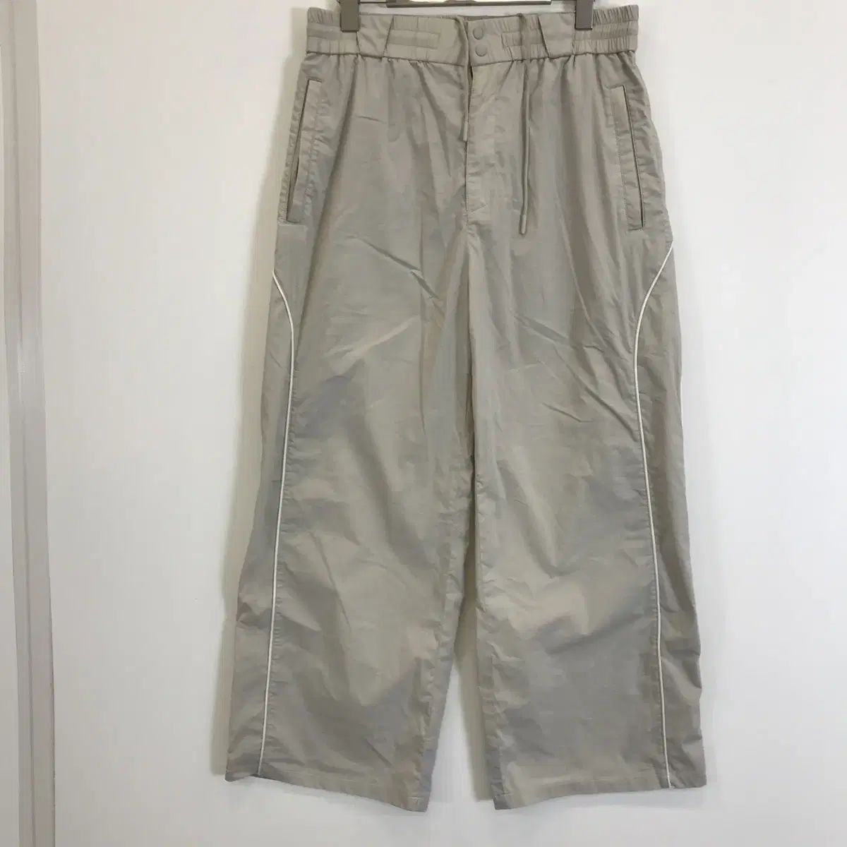 SYSTEM homme 25ss テクスチャ ブロック ナイロン イージーパンツ 82