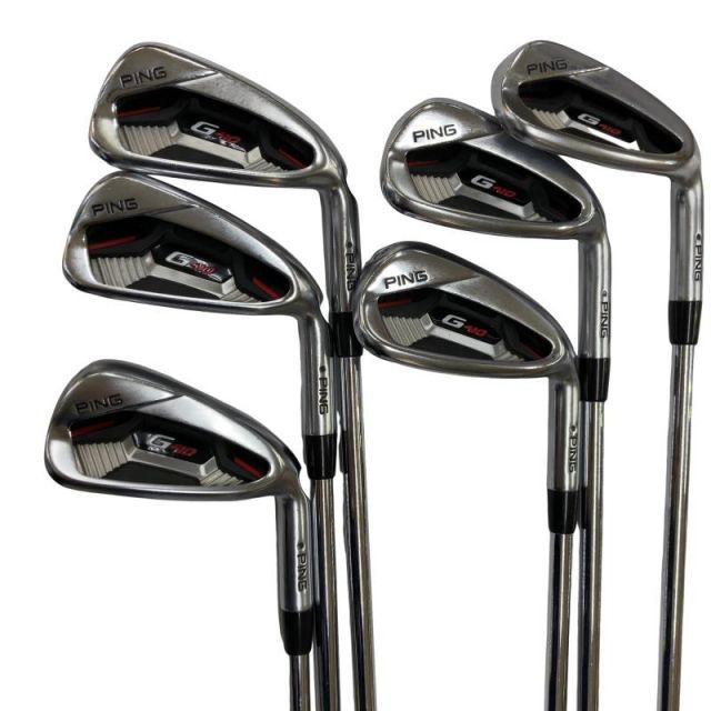【中古】 ピン G410 6S アイアンセット IR PING AWT 2.0 LITE (フレックスS) メンズ 男性用 右利き 右用 Cランク ゴルフクラブ