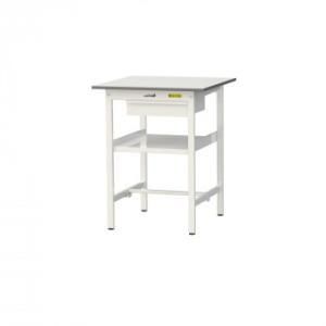 【新品・5営業日で発送】COMOLIFE コモライフ 山金工業(YamaTec) SUPH-775UF-WW ワークテーブル 150シリーズ 固定(H950mm)(中間棚板・キャビネット付き) (2291782)