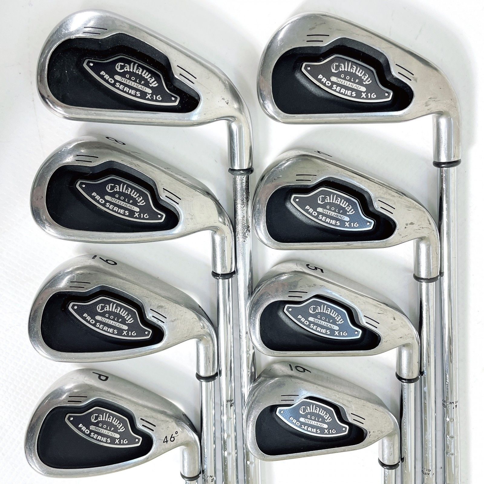 【中古】キャロウェイ STEELHEAD X-16 PRO 3-9I/PW 8本セット アイアン セット【表記無】