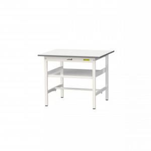 【新品・5営業日で発送】COMOLIFE コモライフ SUP-975F-WW+UK-900-W ワークテーブル 150シリーズ 固定(H740mm)(中間棚板付き)+150シリーズ用架台 (2291767)