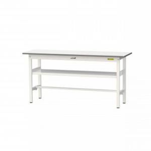 【新品・5営業日で発送】COMOLIFE コモライフ SUP-1545F-WW+UK-1500-W ワークテーブル 150シリーズ 固定(H740mm)(中間棚板付き)+150シリーズ用架台 (2291763) 37,266円