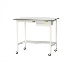 【新品・5営業日で発送】COMOLIFE コモライフ 山金工業(YamaTec) SUPHC-1275UT-WW ワークテーブル 150シリーズ 移動(H1036mm)(半面棚板・キャビネット付き) (2291714) 33,348円