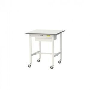 【新品・5営業日で発送】COMOLIFE コモライフ 山金工業(YamaTec) SUPC-775U-WW ワークテーブル 150シリーズ 移動(H825mm)(キャビネット付き) (2291665)