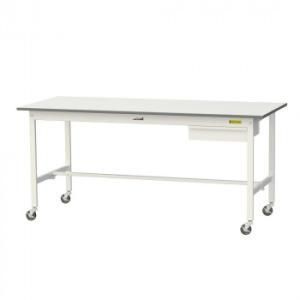 【新品・5営業日で発送】COMOLIFE コモライフ 山金工業(YamaTec) SUPC-1875U-WW ワークテーブル 150シリーズ 移動(H825mm)(キャビネット付き) (2291656) 33,050円