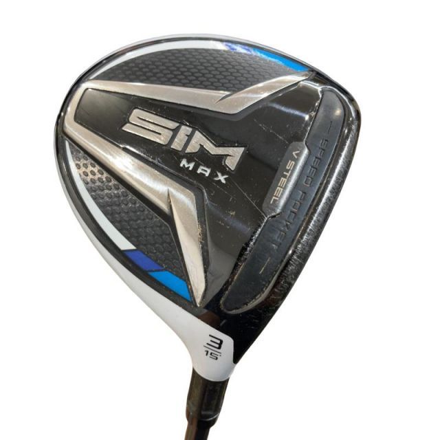【中古】 テーラーメイド SIM MAX 3W フェアウェイウッド FW TENSEI BLUE TM50(FW) (フレックスSR) メンズ 男性用 右利き 右用 Cランク ゴルフクラブ