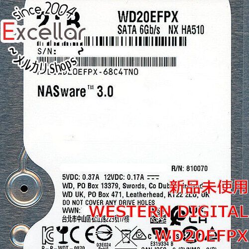 [bn:18] Western Digital製HDD　WD20EFPX　2TB SATA600