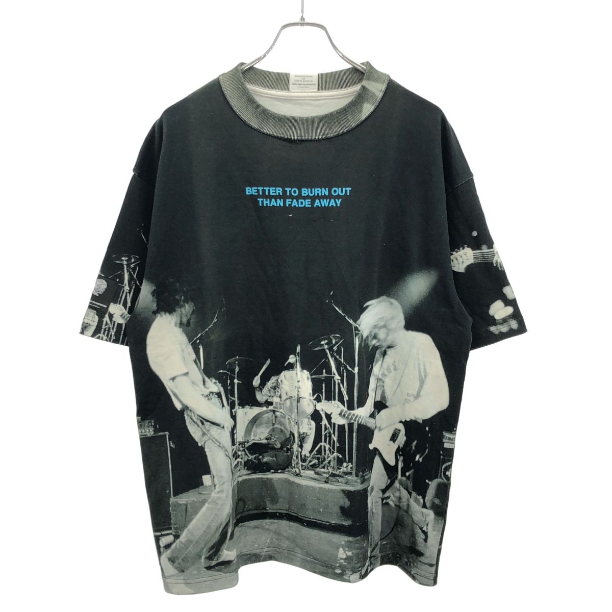 TALKING ABOUT THE ABSTRACTION(TATA) トーキングアバウトジアブストラクション CHALSE PHOTO T-SHIRT B フォトプリントワイドシルエットTシャツ SS-GPT-B ブラック M