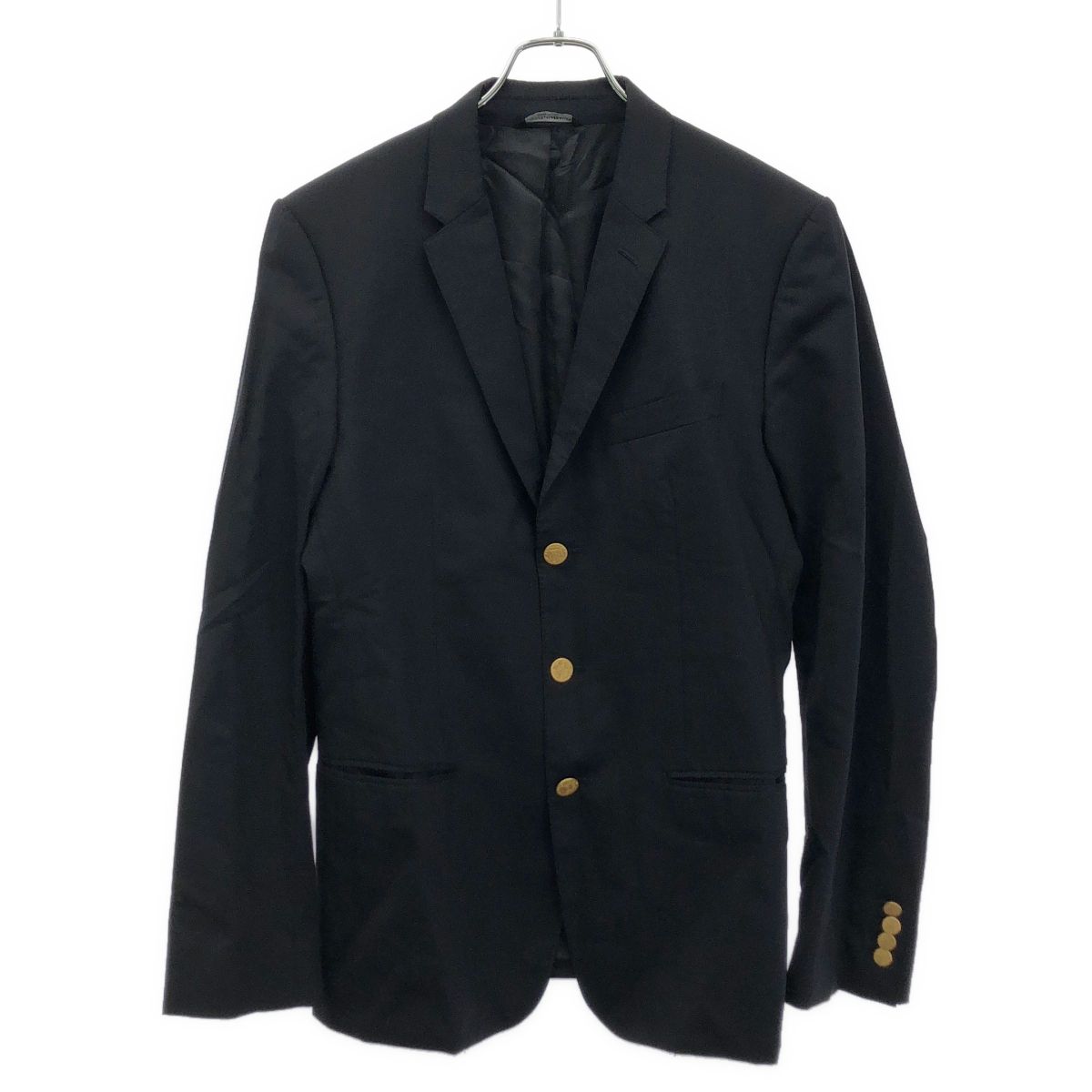 DOLCE&GABBANA ドルチェ＆ガッバーナ MARTINI エンブレムボタン3Bテーラードジャケット G2EY3T ブラック 46 DOLCE&GABBANA ドルチェ＆ガッバーナ MARTINI エンブレムボタン3B