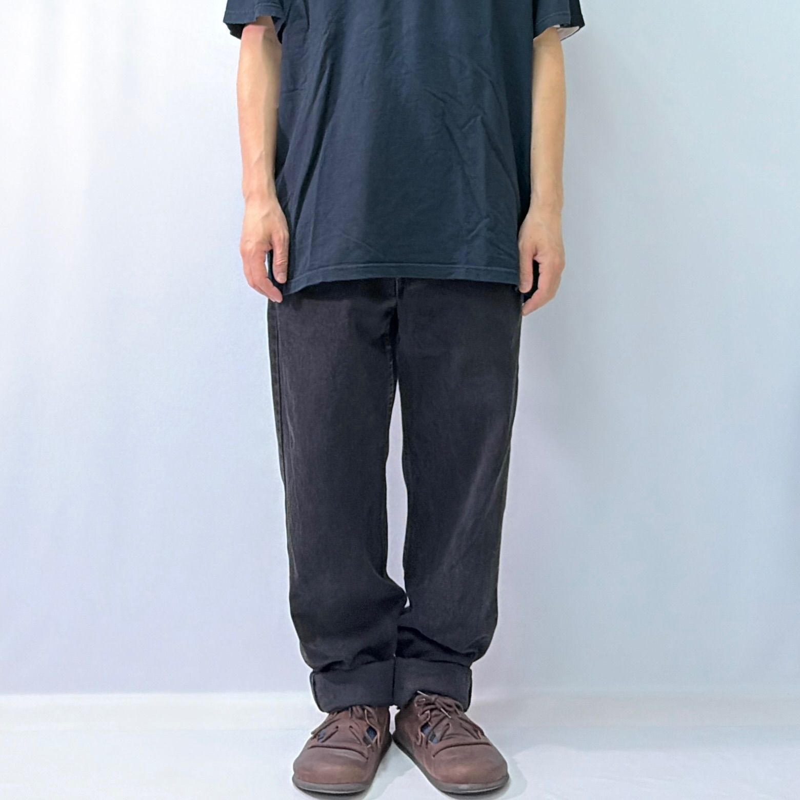 00s LEVIS リーバイス 550 ブラックデニム パンツ USA製 後染め - メルカリ